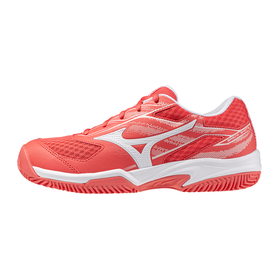 Mizuno WAVE ENFORCE COURT CC White/Blue Granite/Calypso Coral